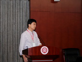 Prof. Yadong Mu giving a keynote talk