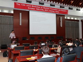 Prof. Yadong Mu giving a keynote talk