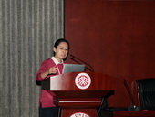 Dr. Jie Feng chairing the young researcher's session