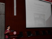 Dr. Jie Feng chairing the young researcher's session