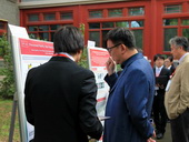 Prof. Zhou at poster session