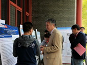 Prof. Yen-Wei Chen at poster session