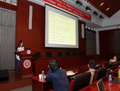Jielei Zhang giving an oral presentation