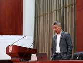 Mr. Gansha Wu giving a keynote talk